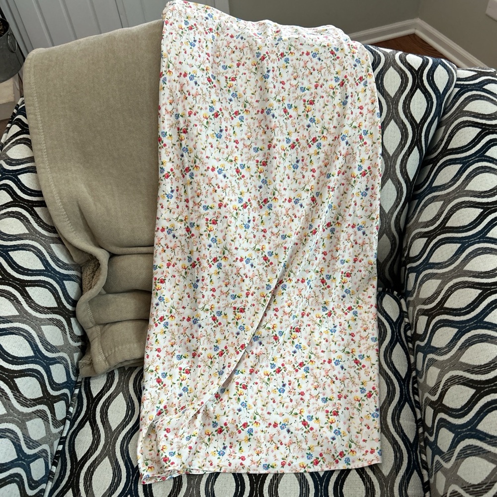 Miami Multicolor Floral High Low Skirt